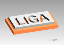 LIGA-process: Metal micro structure on substrate