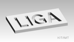 LIGA-process: Metal micro structure